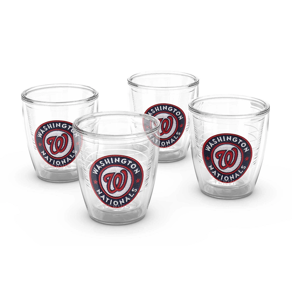 Tervis Washington Nationals paquet de quatre 12 oz. Ensemble de gobelets emblème