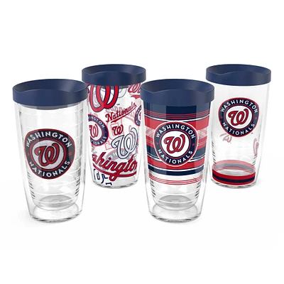 Tervis Washington Nationals paquet de quatre 16oz. Ensemble de gobelets classiques