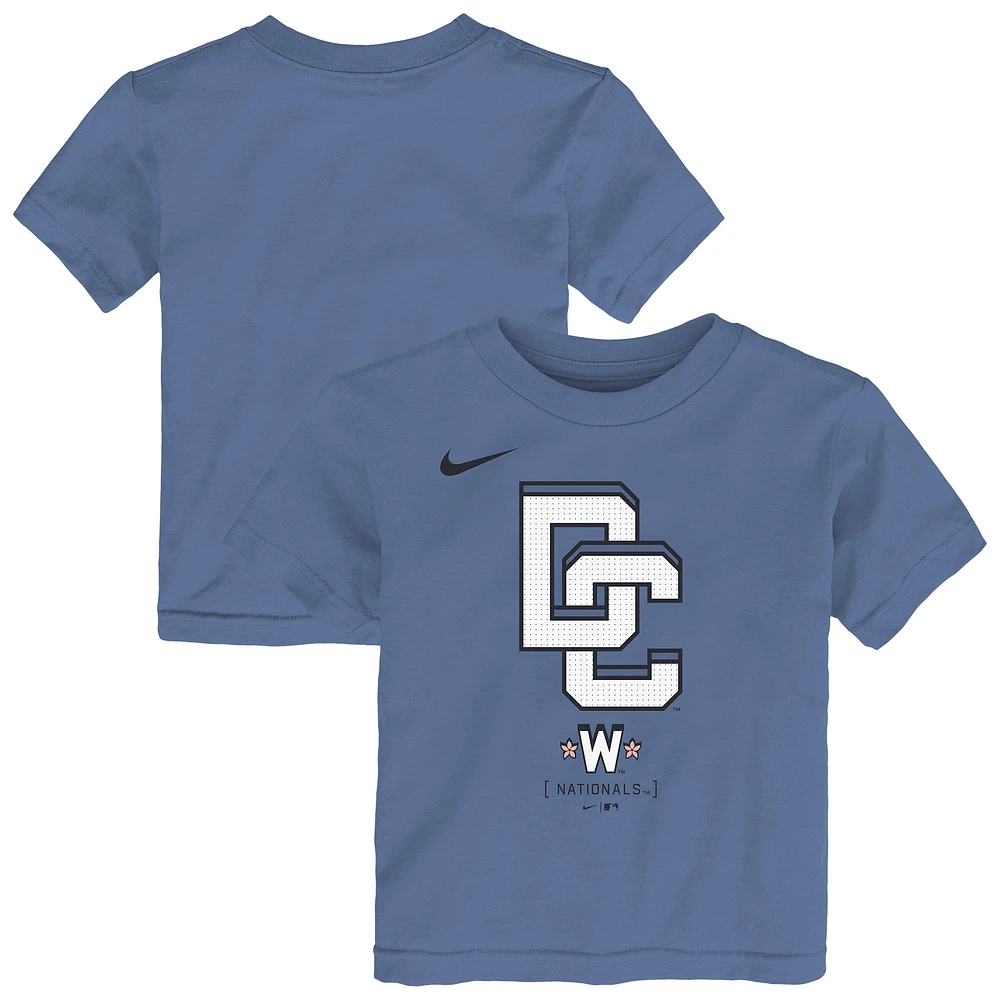T-shirt Nike bleu City Connect 2025 des Washington Nationals pour tout-petit