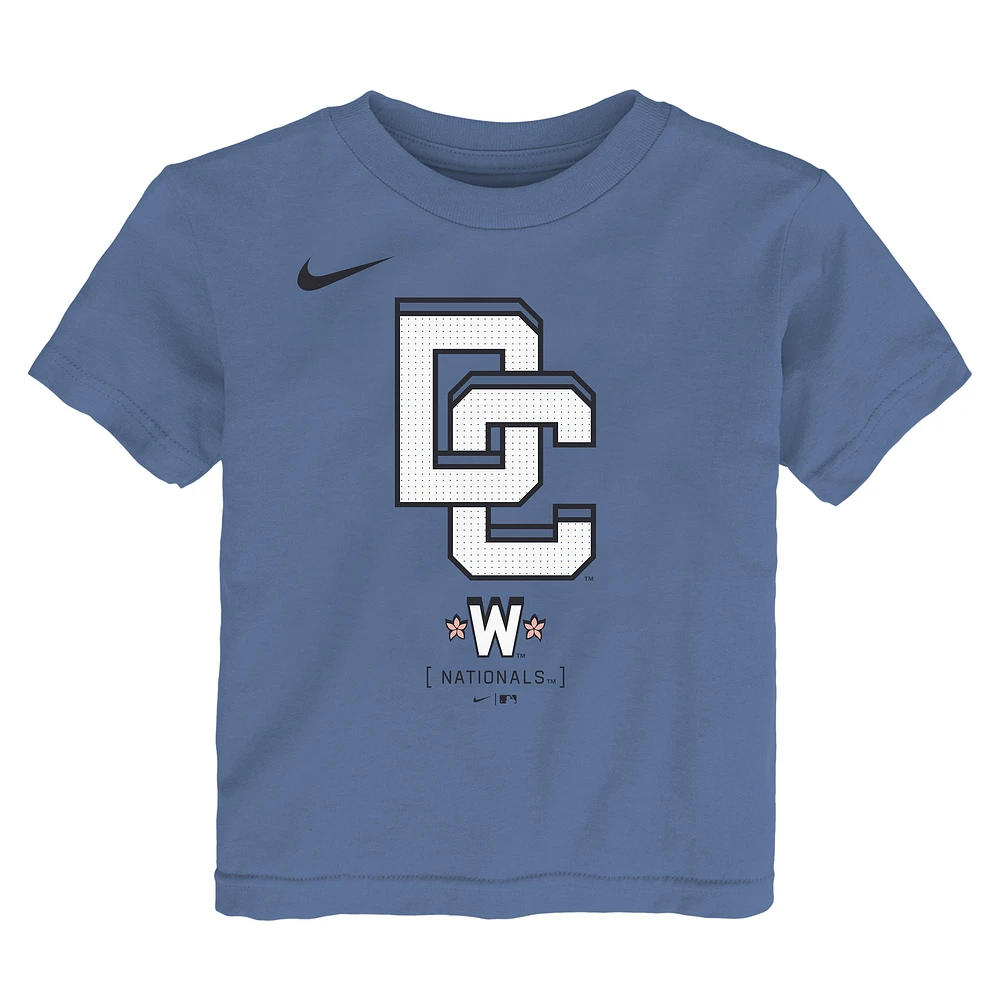T-shirt Nike bleu City Connect 2025 des Washington Nationals pour tout-petit