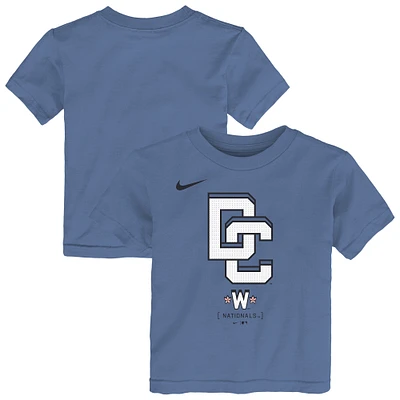 T-shirt Nike bleu City Connect 2025 des Washington Nationals pour tout-petit
