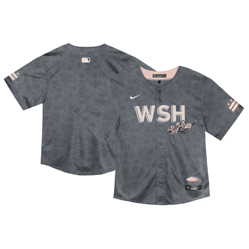 Toddler Nike  Charcoal Washington Nationals City Connect Limited Jersey