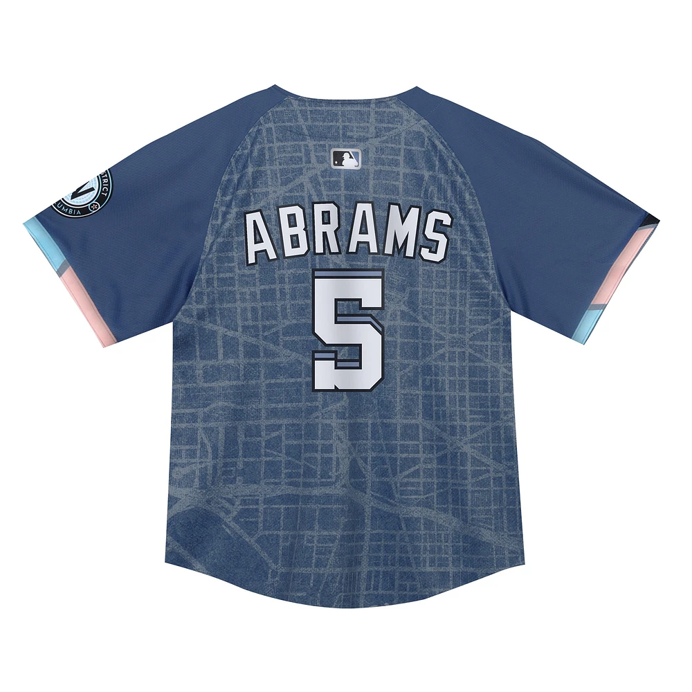 Toddler Nike CJ Abrams Blue Washington Nationals City Connect 2025 Limited Jersey