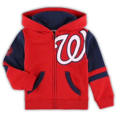 Washington Nationals Toddler Fleece Hoodie Full-Zip Jacket - Red