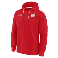 Unisex Fanatics Red Washington Nationals Elements Super Soft Fleece Pullover Hoodie