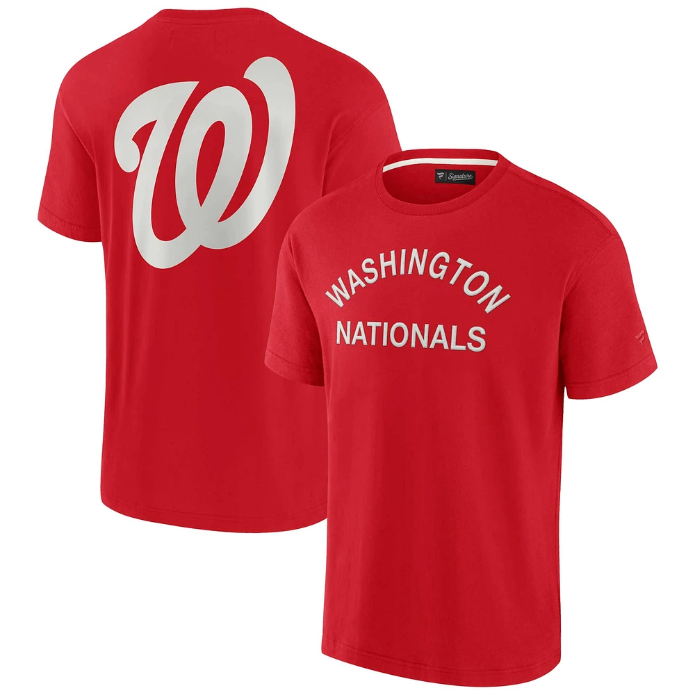 Unisex Fanatics Red Washington Nationals Elements Super Soft Short Sleeve T-Shirt