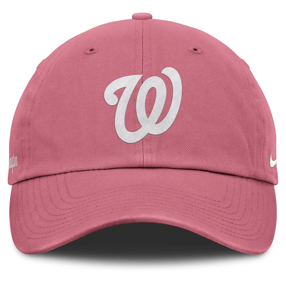 Unisex Nike Pink Washington Nationals Club Adjustable Hat