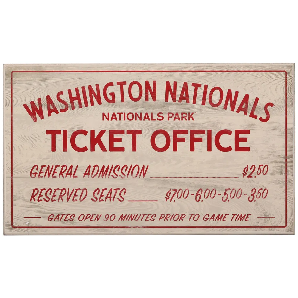 Washington Nationals ticket