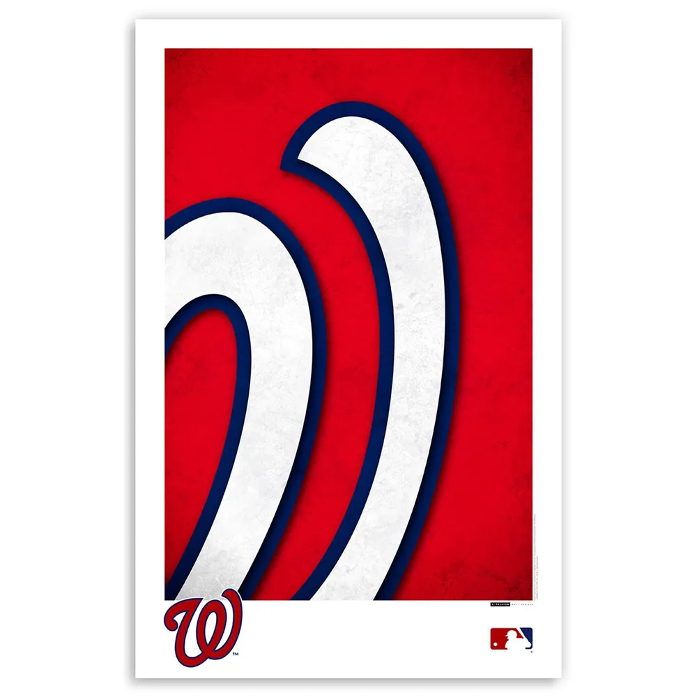 Washington Nationals 14 x 20 Minimalist Screech Mascot Wall Art