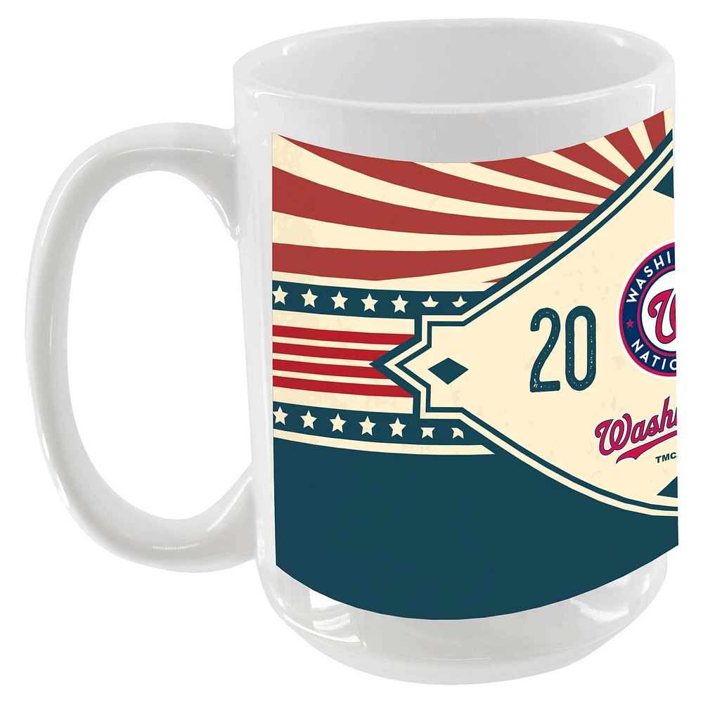 Nationals de Washington 15oz. Tasse de diamant Americana