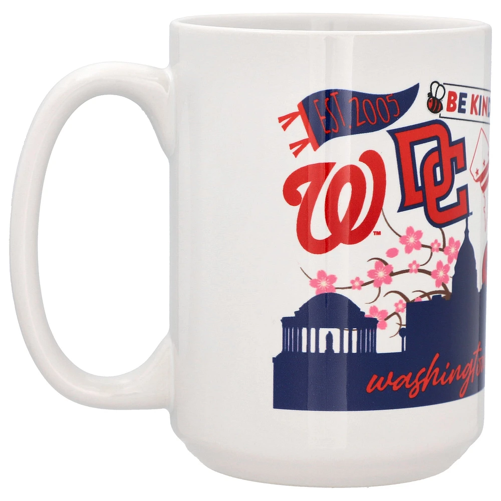 Nationals de Washington 15 oz. Tasse en céramique indigène