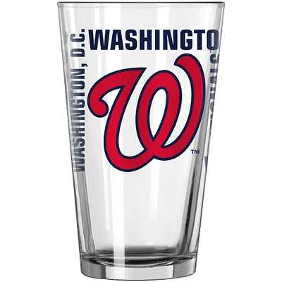 Nationals de Washington 16 oz. Verre à pinte esprit d'équipe