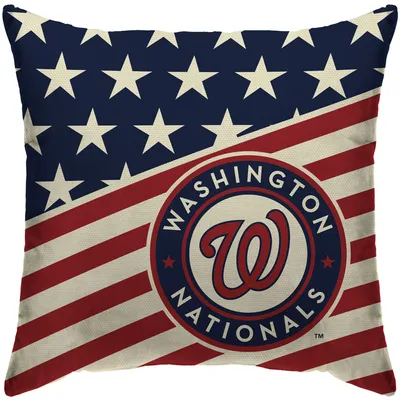 Washington Nationals 18'' x 18'' Team Americana Decorative Throw Pillow