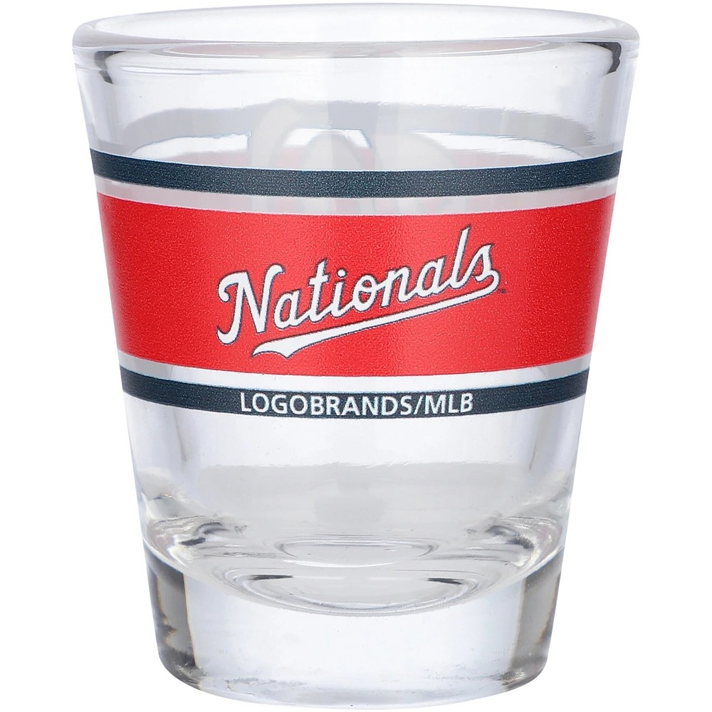 Nationals de Washington 2 oz. Verre à liqueur à rayures