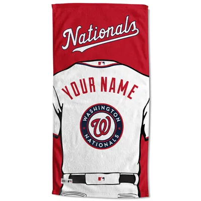 Washington Nationals 30'' x 60'' Personalized Beach Towel