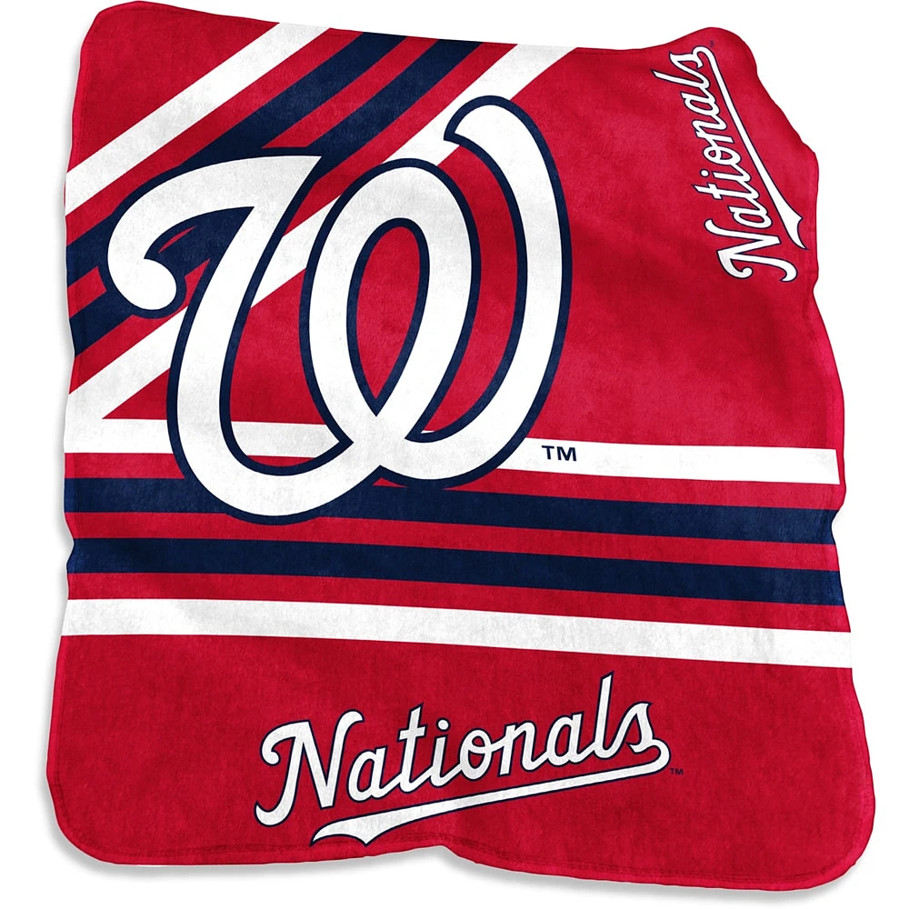 Couverture Raschel en peluche 50 po x 60 po des Nationals de Washington