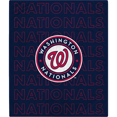 Washington Nationals 60" x 70" Echo Wordmark Lightweight Blanket