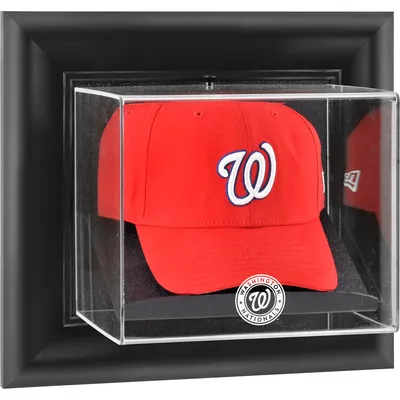 Washington Nationals Fanatics Authentic Black Framed Wall-Mounted Logo Cap Display Case