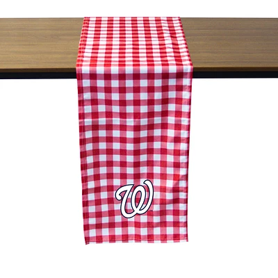 Washington Nationals Buffalo Check Table Runner