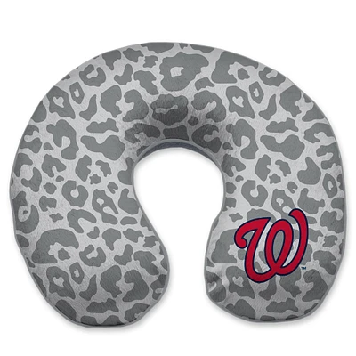 Washington Nationals Cheetah Print Memory Foam Travel Pillow