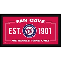 Washington Nationals Framed 10" x 20" Fan Cave Collage