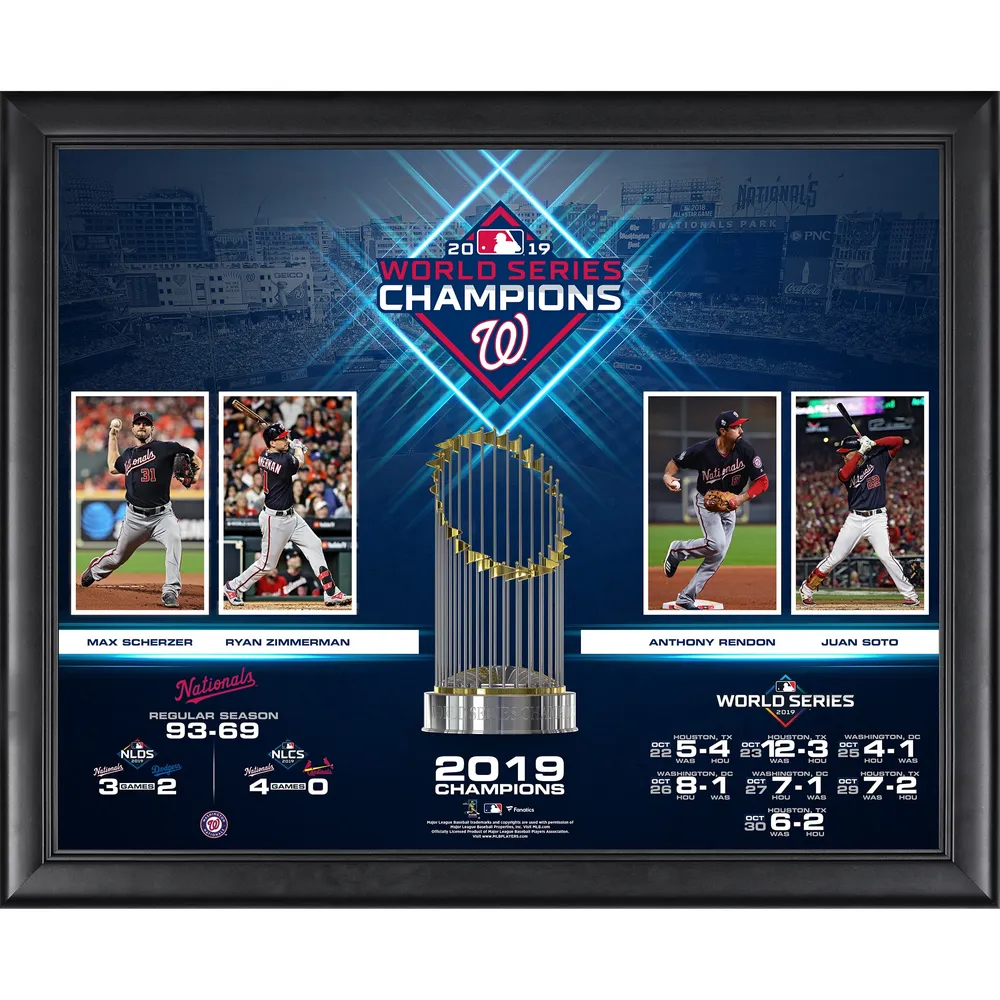 Lids Washington Nationals Fanatics Authentic Mahogany Framed Logo