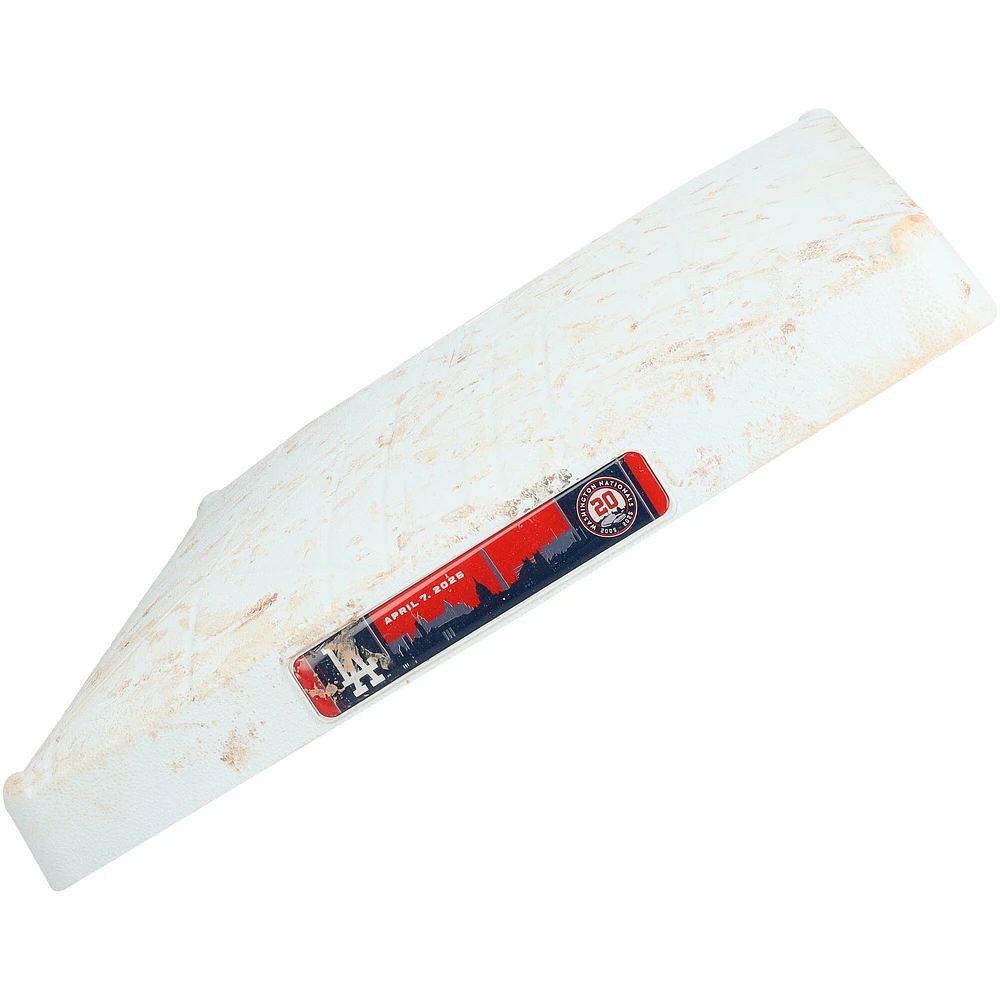 Washington Nationals Game-Used Third Base vs. Los Angeles Dodgers on April 9, 2025 - Innings 1-3