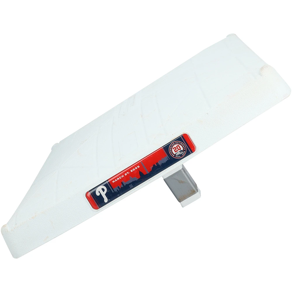 Washington Nationals Game-Used Third Base vs. Philadelphia Phillies on March 27, 2025 - Innings 7-9 - Opening Day