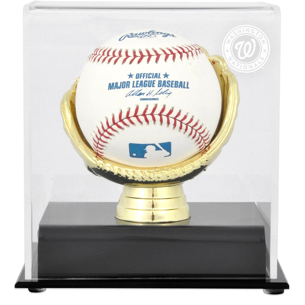 Washington Nationals Gold Glove Single Baseball Logo Display Case