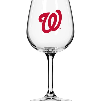 Verre à vin à pied avec logo des Nationals de Washington, 12 oz