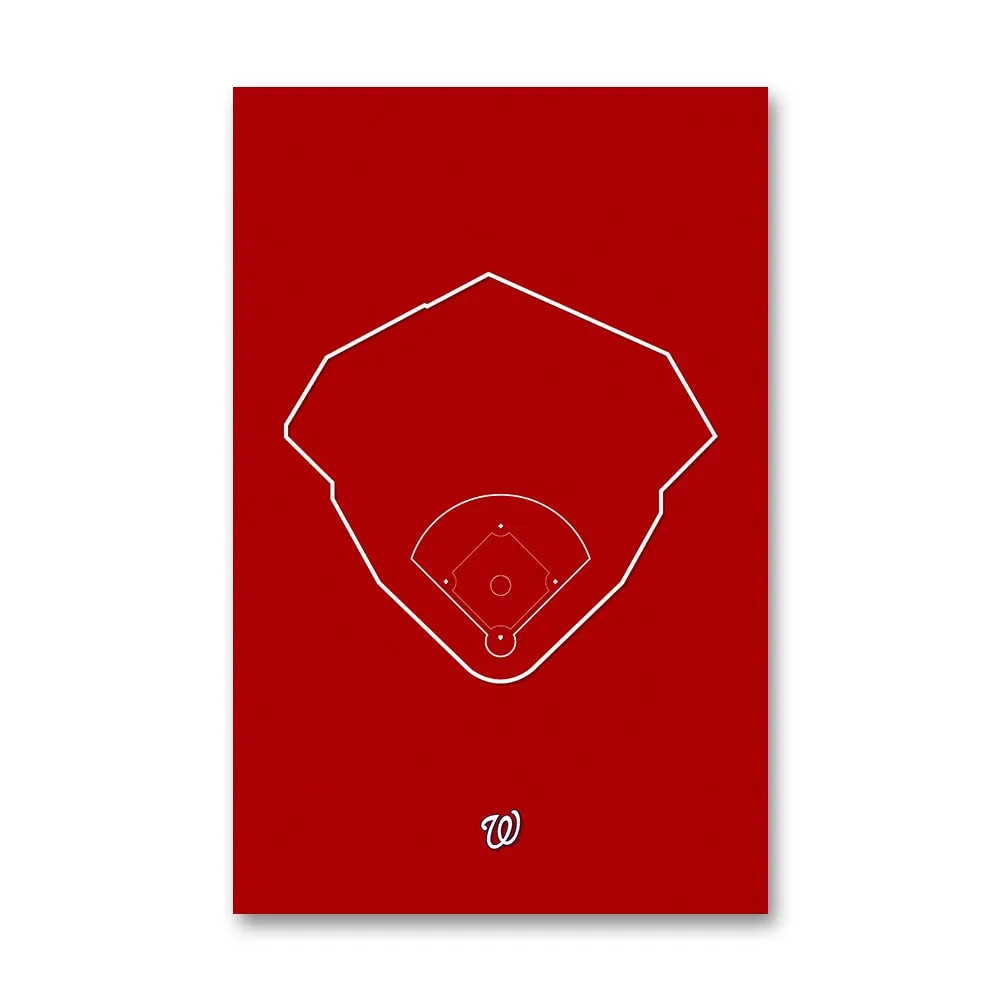 Atlanta Braves SunTrust Park 11 x 17 Minimalist Art Poster