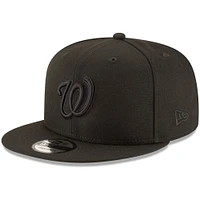 Casquette ajustable 9FIFTY Team Snapback New Era des Washington Nationals noir sur noir - noir