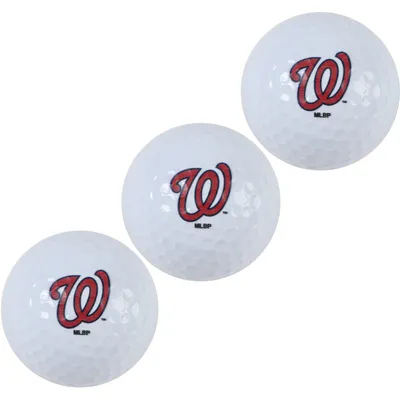 Washington Nationals Pack of 3 Golf Balls