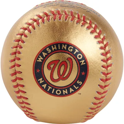 Washington Nationals Fanatics Authentic Rawlings Gold Leather Baseball