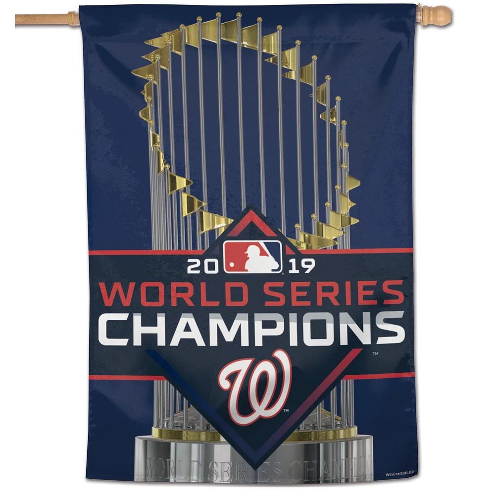 WinCraft Washington Nationals 2019 World Series Champions Bannière verticale recto 28'' x 40''