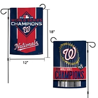 Drapeau de jardin WinCraft Washington Nationals 2019 World Series Champions 12'' x 18''