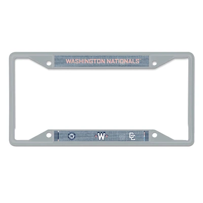 Cadre de plaque d'immatriculation en métal découpé au laser WinCraft Washington Nationals 2025 City Connect