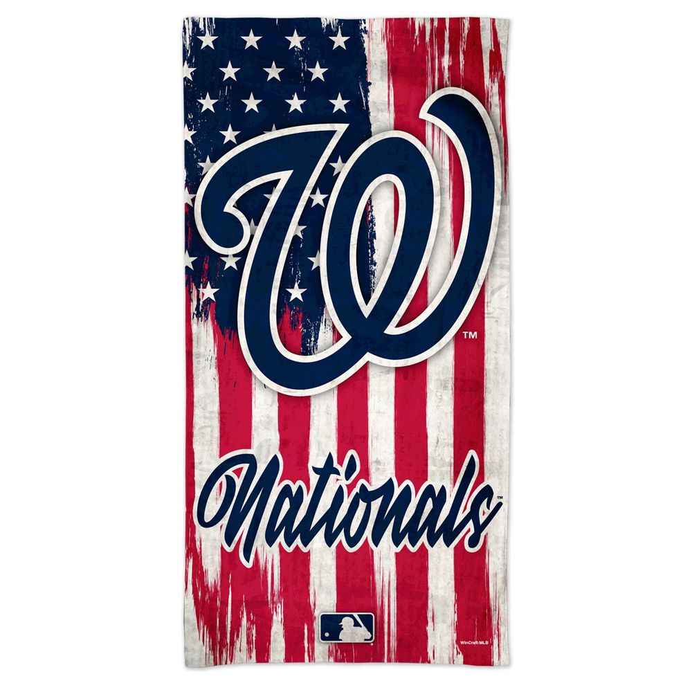 WinCraft Washington Nationals 60'' x 30'' Patriotic Spectra Beach Towel