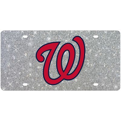 WinCraft Washington Nationals Acrylic Glitter License Plate