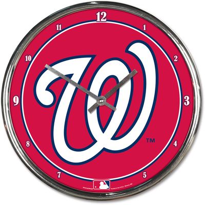 WinCraft Washington Nationals Chrome Wall Clock