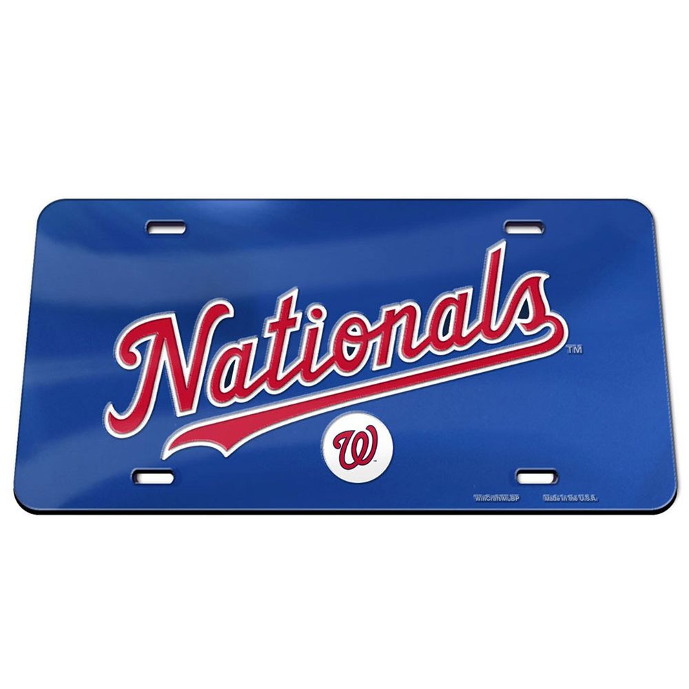 WinCraft Washington Nationals Crystal Mirror License Plate