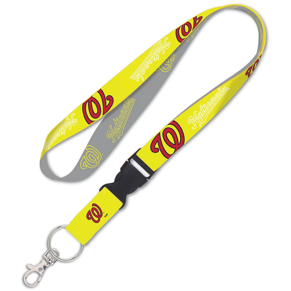 WinCraft Washington Nationals Neon Buckle Lanyard