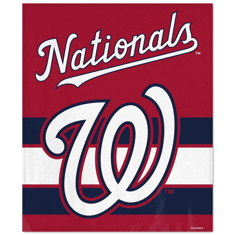 Couverture ultra pelucheuse WinCraft Washington Nationals 127 x 152,4 cm