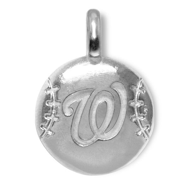 Charm disque en argent sterling Alex Woo Washington Nationals pour femme