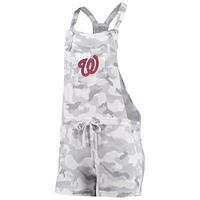 Women's Concepts Sport Gray Washington Nationals Camo Romper Overalls