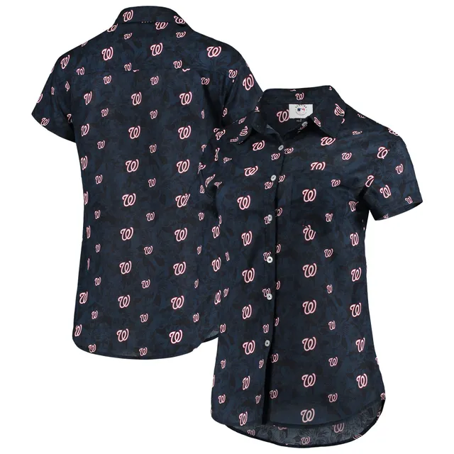 Lids Chicago White Sox FOCO Floral Linen Button-Up Shirt - Black