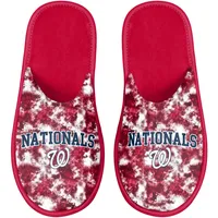 Chaussons FOCO Washington Nationals Iconic Logo Scuff pour femmes