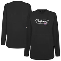 Sweat-shirt à capuche noir Accolade Beaudry Express pour femme des Nationals de Washington Levelwear