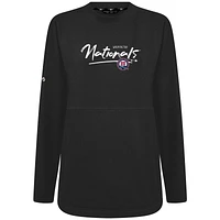 Sweat-shirt à capuche noir Accolade Beaudry Express pour femme des Nationals de Washington Levelwear