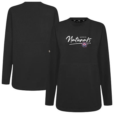 Sweat-shirt à capuche noir Accolade Beaudry Express pour femme des Nationals de Washington Levelwear